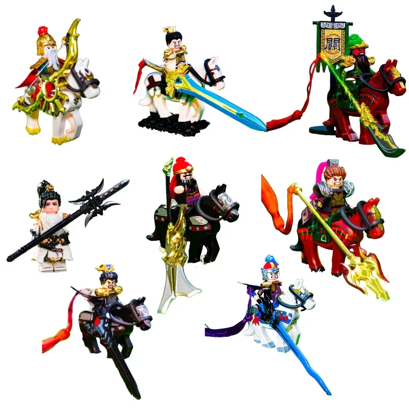 Креативные игрушки Три королевства для мужчин и мальчиков Aratiandi Zhao Yun Lu Bu модель