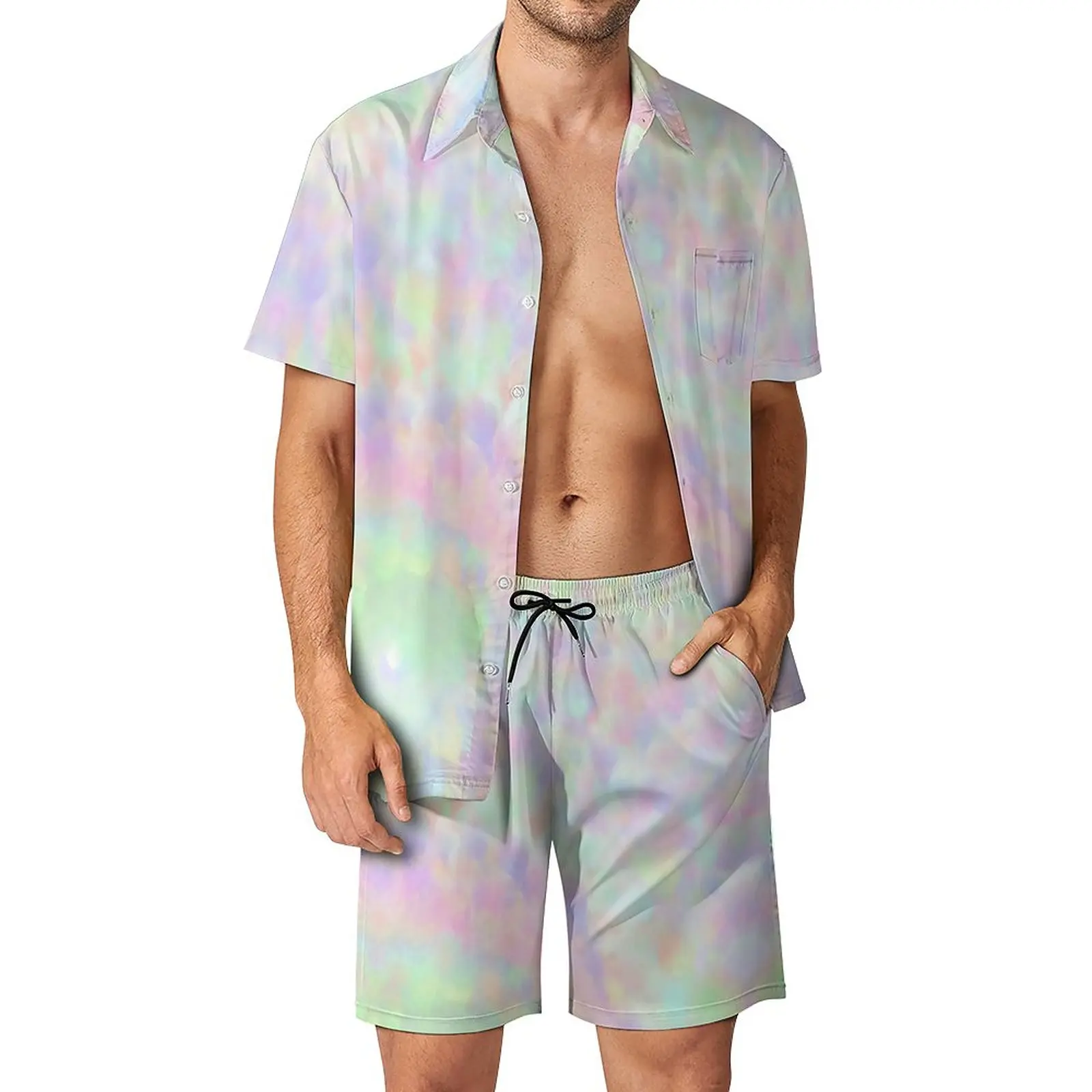 

Paste Tie Dye T Men's Beach Suit Premium 2 Pieces Pantdress High Quality Shopping USA Size