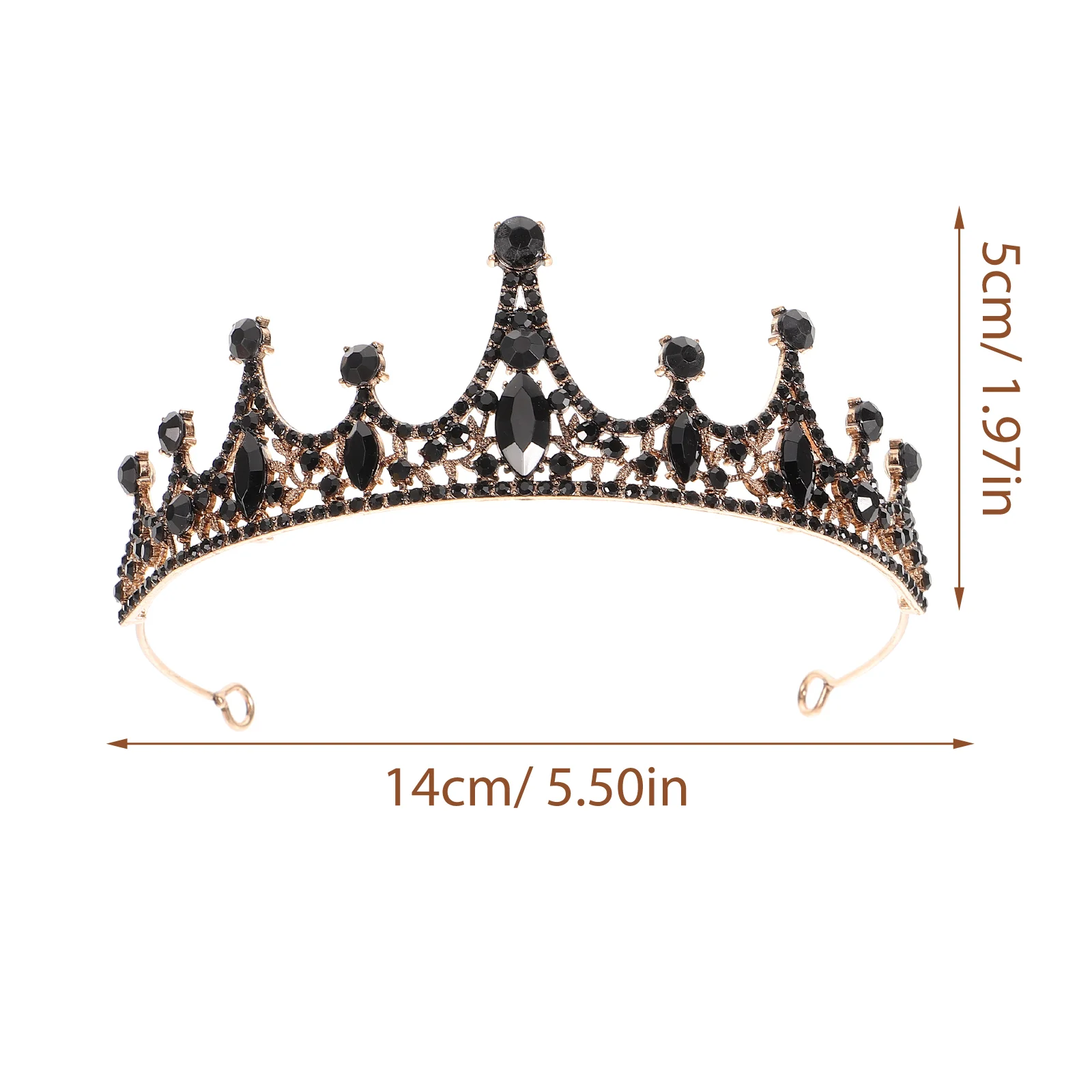 Ювелирные изделия со стразами черная корона стразы свадебный декор для волос