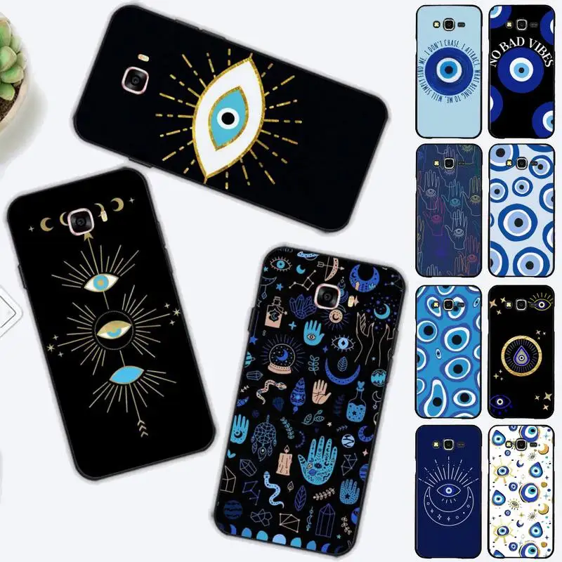 

lucky eye blue evil eye Phone Case for Samsung J 2 3 4 5 6 7 8 prime plus 2018 2017 2016 core