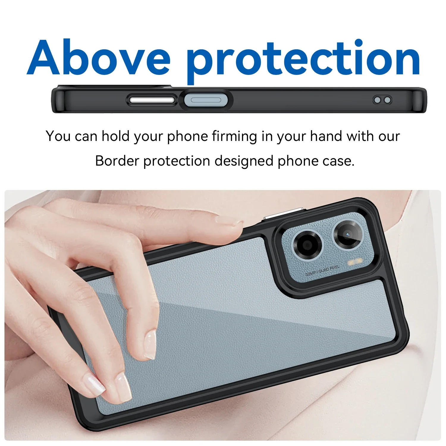 Прозрачный красочный чехол из ТПУ для телефона Motorola Moto E15 G05 G15 Power G35 G55 G75 G85 5G