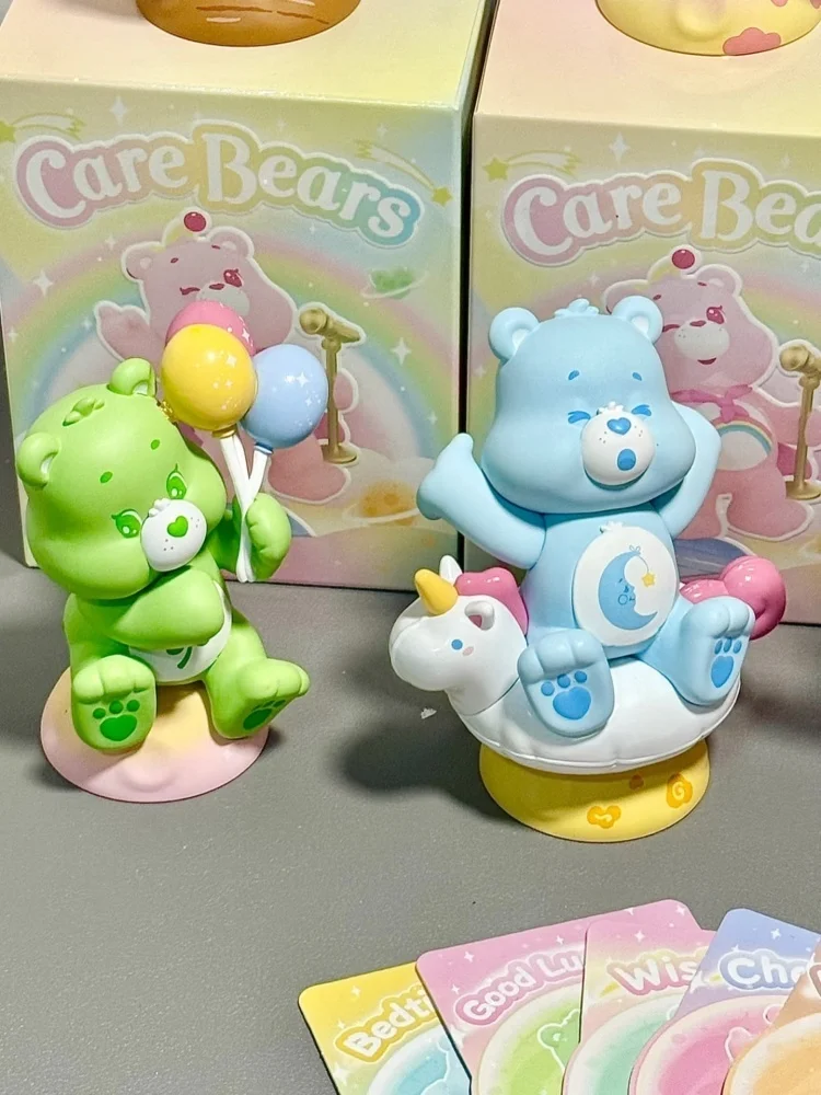 Фото Оригинальные фигурки CareBears Blind Box серии Healing Planet FUNISM, украшения для дома, детские игрушки, праздничные подарки №4