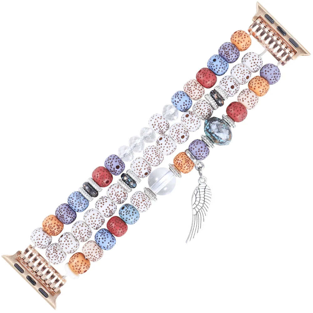 

Ремешок резиновый для apple watch series 7 45 мм 38 мм, эластичный браслет с бриллиантами для дизайнерских часов apple watch 6 se 44 40 41 мм