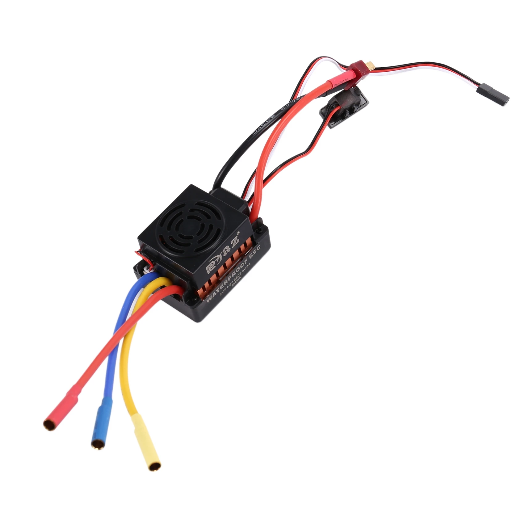 

Brushless Motor 60A Waterproof ESC Electric Speed Controller for 1/10 1/12 1/16 RC Car Parts Accessories