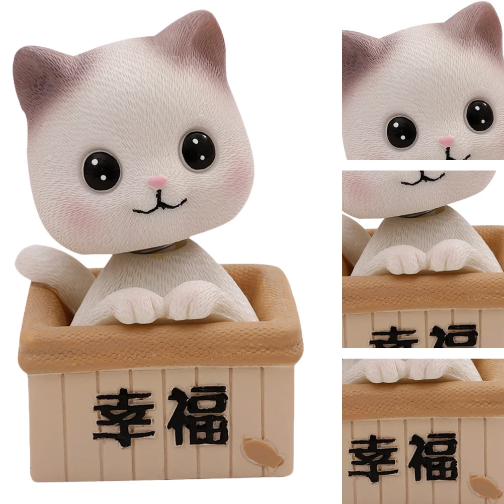 

1 PC Creative Bobblehead Cat Ornament Supplies for Car Decoration