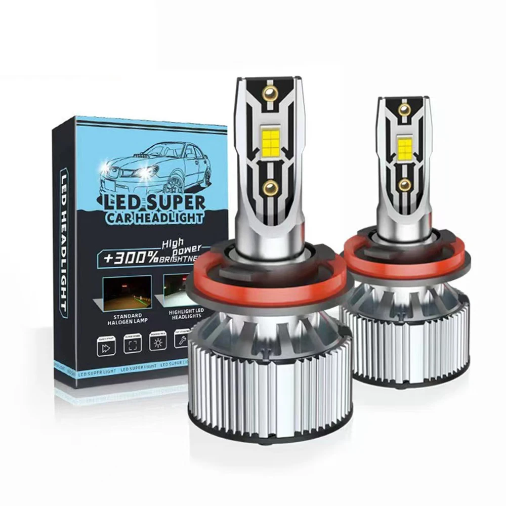 

2 шт., Автомобильные светодиодные лампы H7 H4 H8 H1 H3 H11 HB3 9005 HB4 9006 9007 880 881 H27 9004 9007 H13