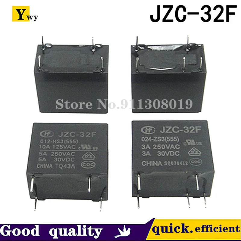 5 шт./лот новая модель JZC-32F-005/12/24 -HS3-ZS3 5V12V24V HF Hongfa реле 4/5 футов 5 А Φ/012/024-HS3/ZS3/G