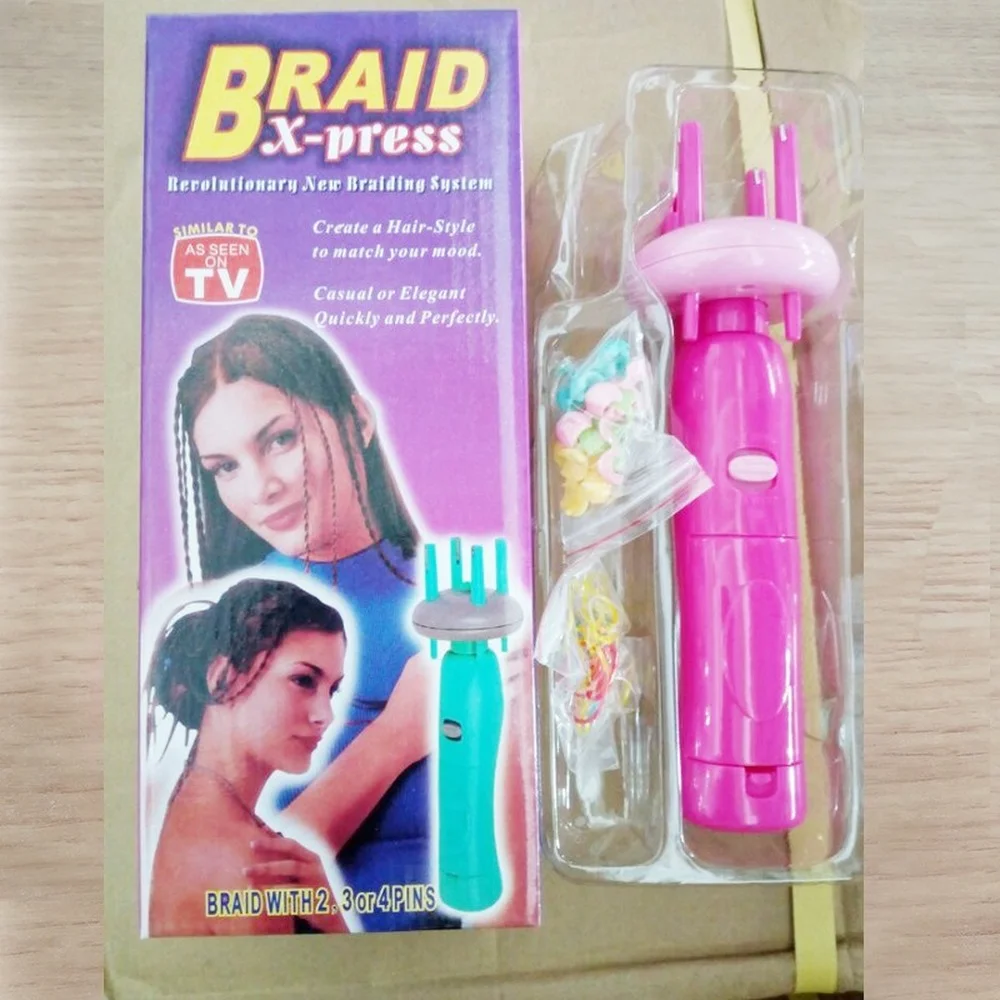 Women Portable Electric Automatic Hairstyle Tool Braid Machine Hair Weave Rolling Tools Twist Braider Hairs Tyles Device Kit images - 6