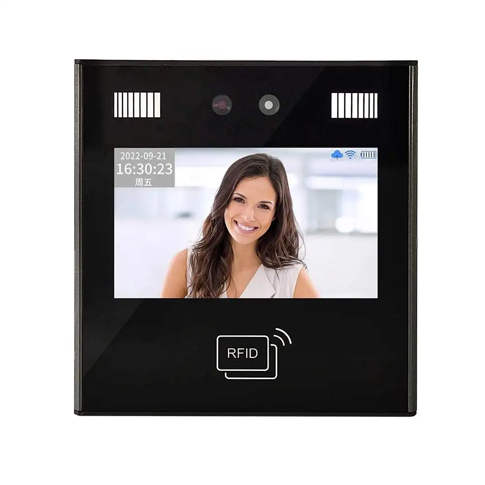 

5000 Face Capacity Wifi Cloud Software Employee Card Time Clock Biometric Face Machine Attendance Backup Battery