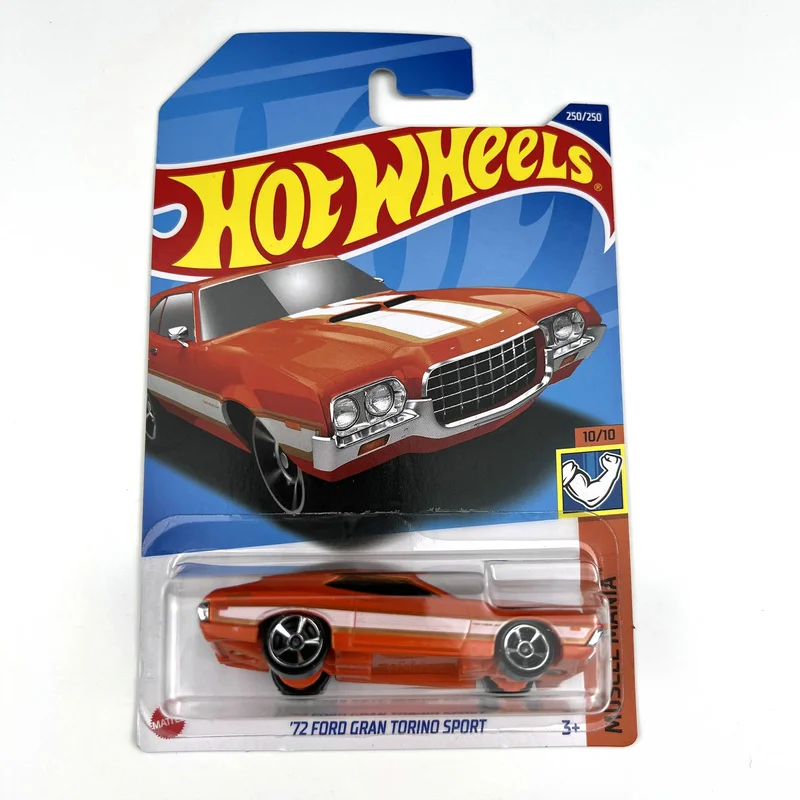 

2022-250 автомобили Hot Wheels 72 FORD GRAN TORINO SPORT 1/64 Коллекционная Металлическая Модель литья под давлением игрушечные автомобили