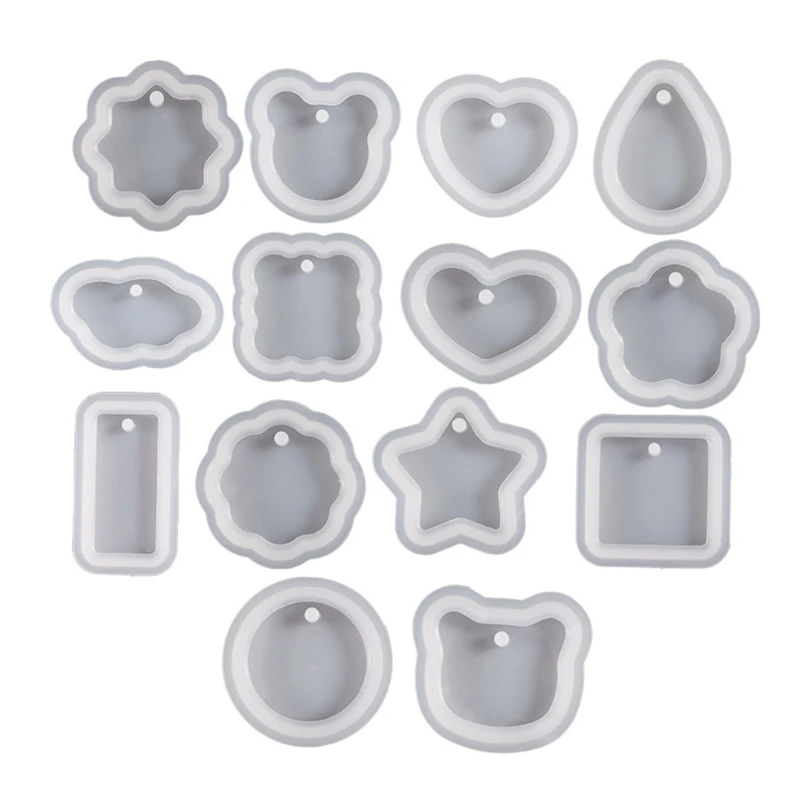 

12 шт. геометрические формы DIY ювелирные изделия кулон инструмент ремесленные принадлежности антипригарное покрытие Прямая