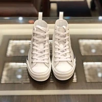 kid top quality men women b23 shoes high tops sneaker technical leather luxury designer embroidered letters canvas outdoor shoes