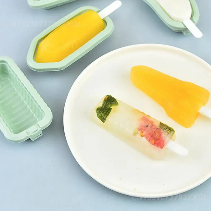 2/3/4 шт. форма для мороженого силиконовый материал удобная формочка желтая