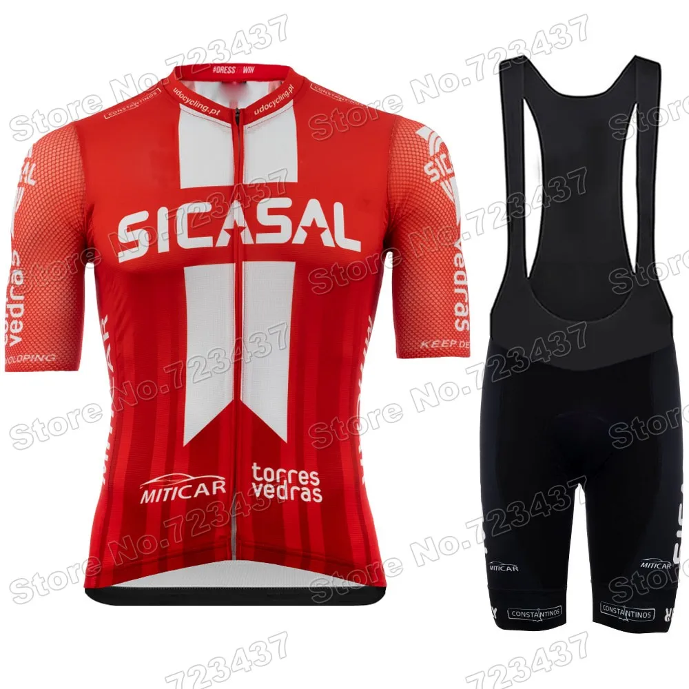 

2021 Sicasal Cycling Jersey Set Portugal Pro Team Cycling Clothing Men Road Bike Shirts Suit Pants MTB Roupa Ciclismo Camisola