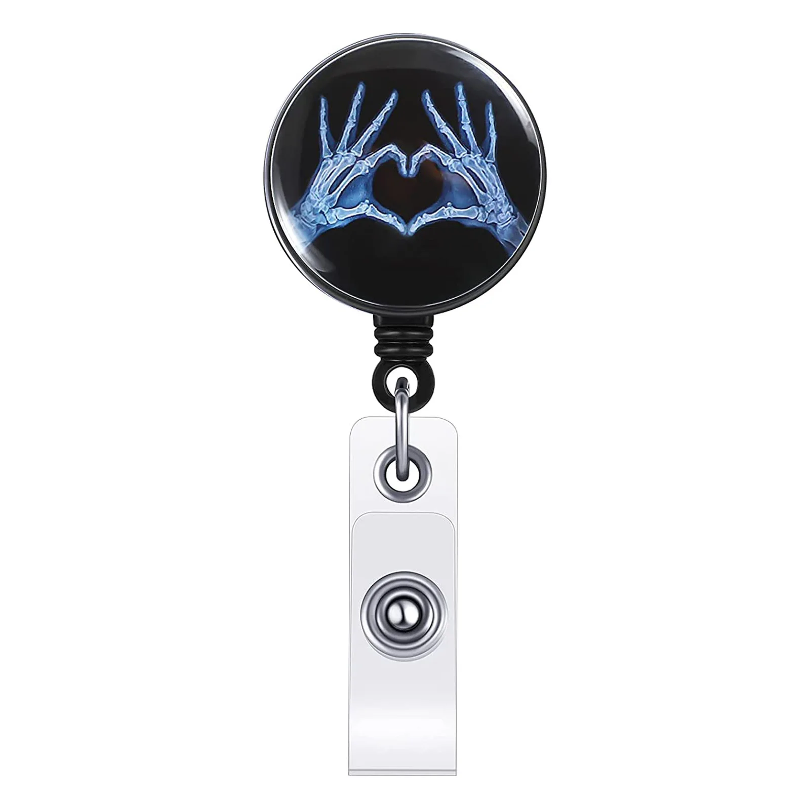 

Брелок-ретрактор JESJELIU с принтом рентгена