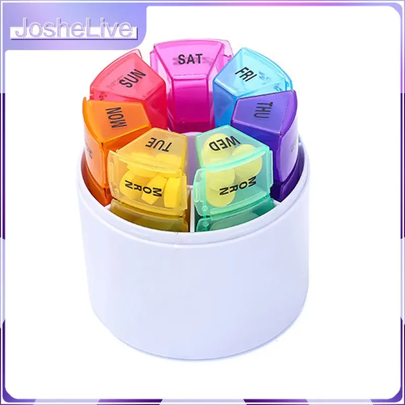 

Portable Pill Box Tablets Medicine Storage 7 Days Weekly Pills Box Case Drug Container Medicine Box Tablet Storage Box Organizer