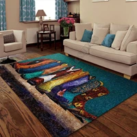 cowboy boots area rug 3d printed room mat floor anti slip carpet home decoration themed living room carpet