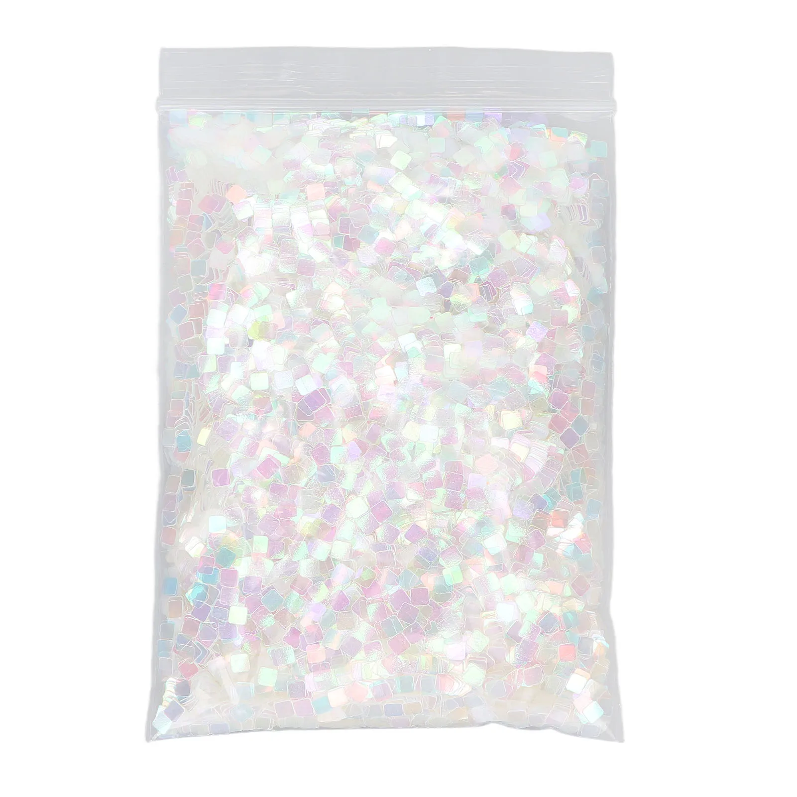 

Nail Art Glitter Sequins DIY Glossy Square Nail Paillette Flakes Decorations for Christmas Party 1.8oz