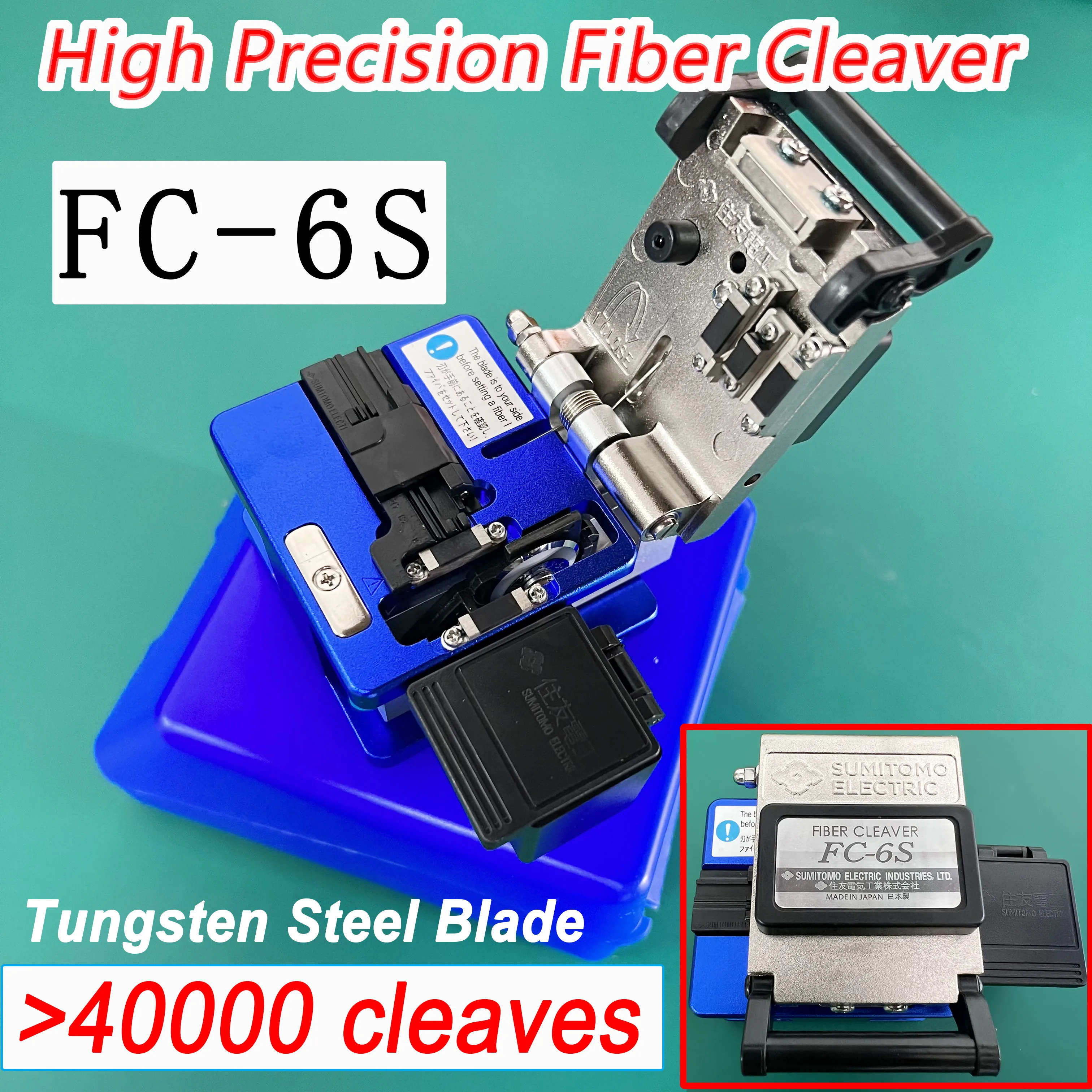 Sumitomo FC-6S Optical Fiber Cleaver FC6S High Precision Fiber Optic Cutting Tool Original Quality
