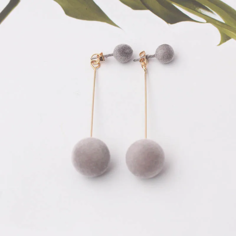 Женские висячие серьги из искусственных волос с кисточками