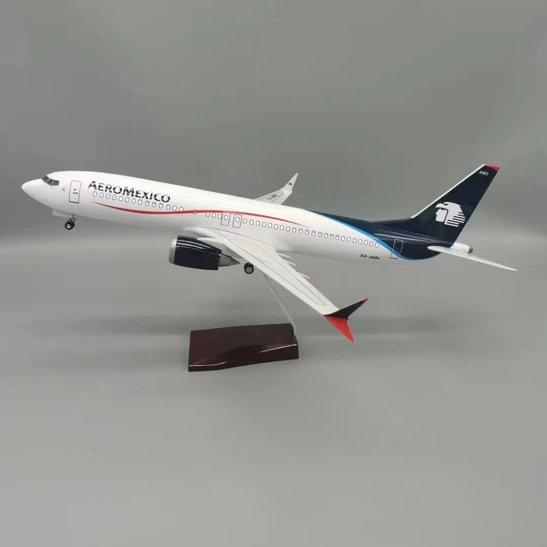 Масштаб 1:85 47 см модель самолета 737 авиакомпании Мексики B737 из литой смолы с
