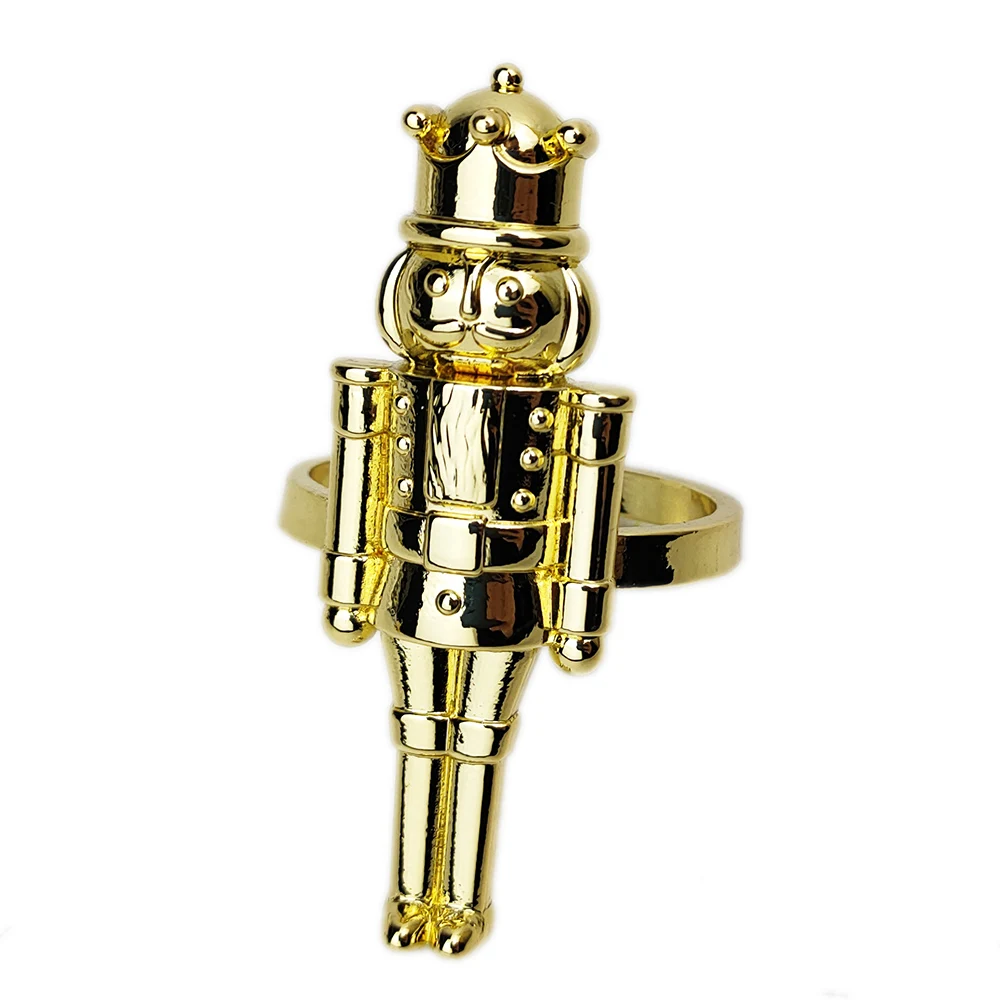 6 шт./лот кольцо для салфеток с изображением солдатика гайковёр Золотая защита Honor