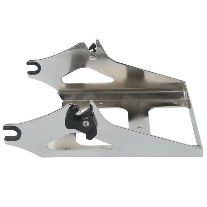 Черный/хромированный съемный двухместный монтажный багажник для Harley Touring Tour Pak Road