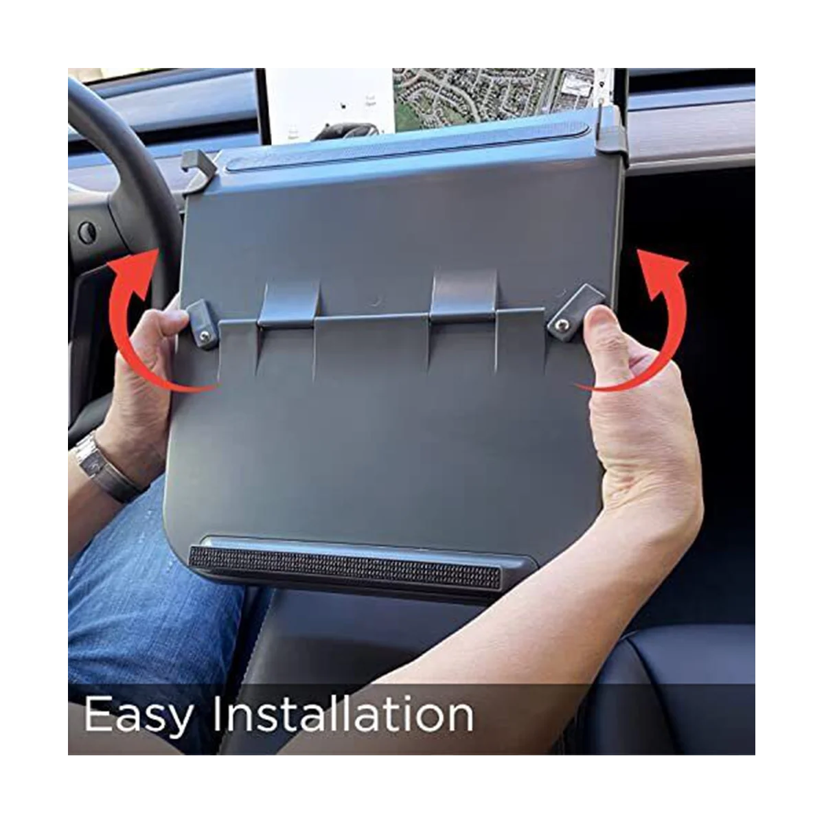 Для Tesla ModelY/3 портативная многофункциональная центральная консоль лоток для