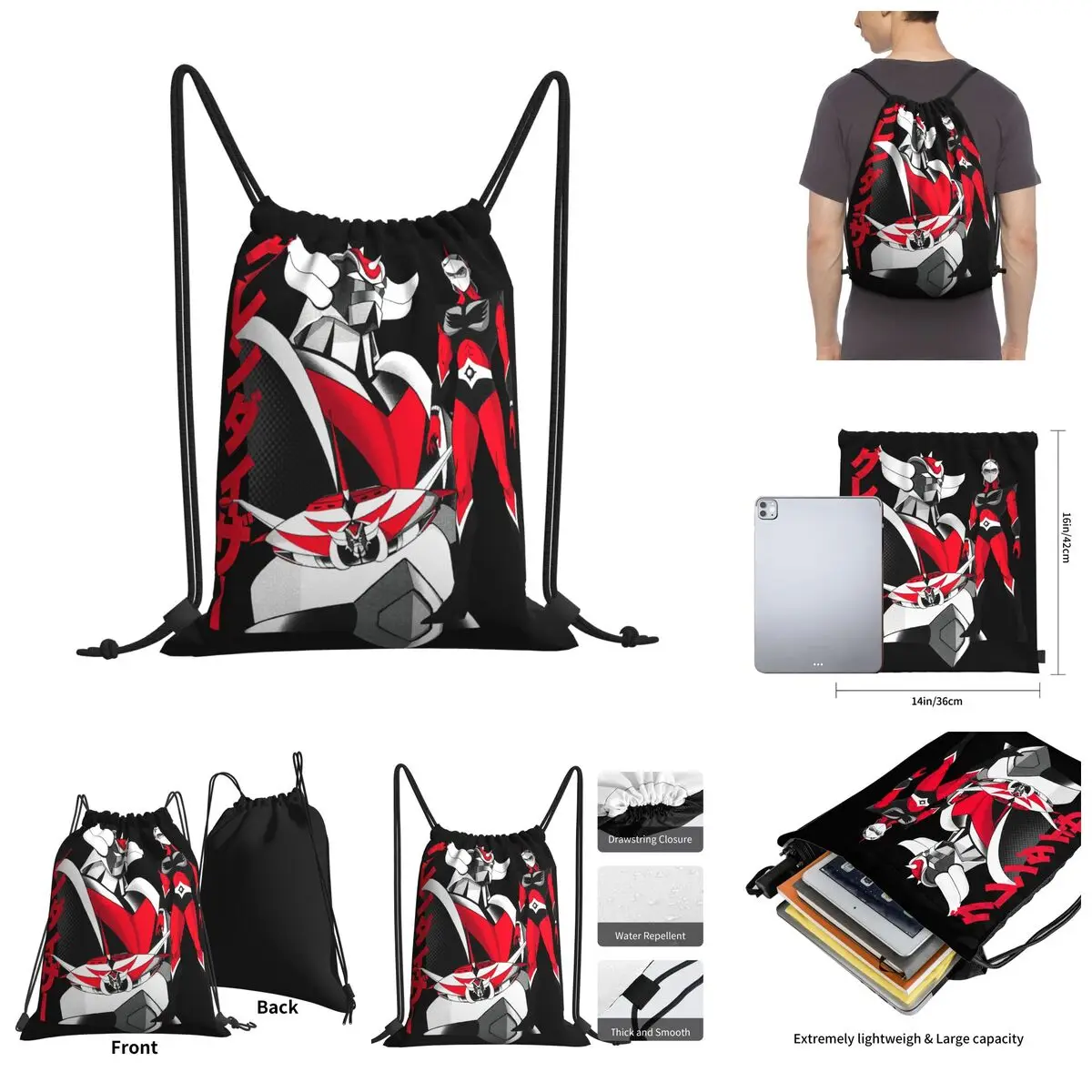 

Gurendaiza (dark) Drawstring Bags Gym Bag Top Quality Backpack Funny Novelty R348 Blanket roll