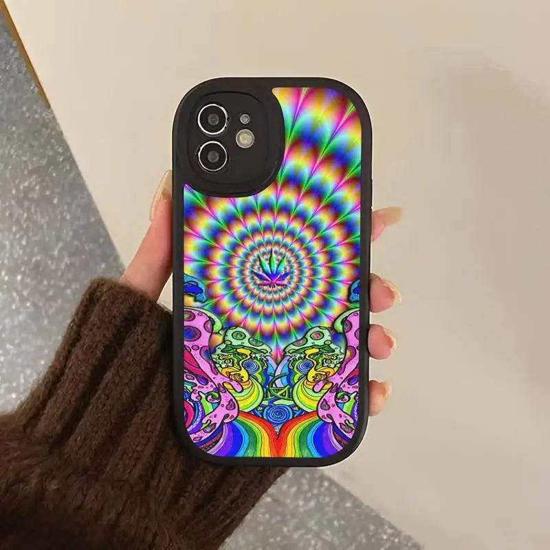 Colourful Psychedelic Phone Case Hard Leather Phone Case For iPhone 14 13 12 Mini 11 14 Pro Max Xs X Xr 7 8 Plus 6 6s