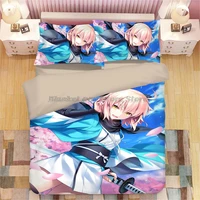 3d cartoon anime print bedding set duvet covers pillowcases one piece comforter bedding sets bedclothes bed linen 01