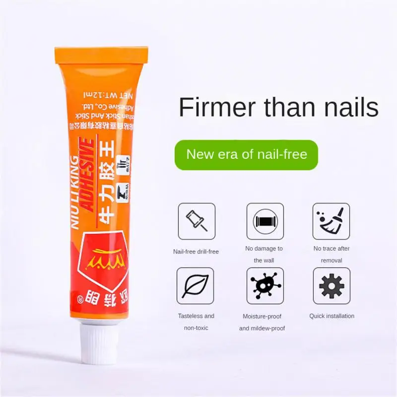 

Nail-free Glue Waterproof Punch-free Superglue Moisture-proof Multi-use Fast Strong Glue For Metal And Plastic Sealant Portable