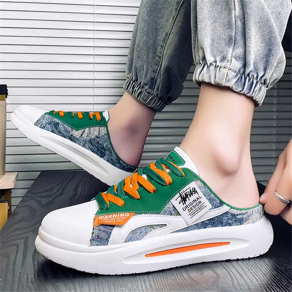 

Туфли YDX1 мужские с круглыми ногами, спортивные кроссовки, 46 лоферы, с широкими ногами, для скейтборда, бежевые, 33