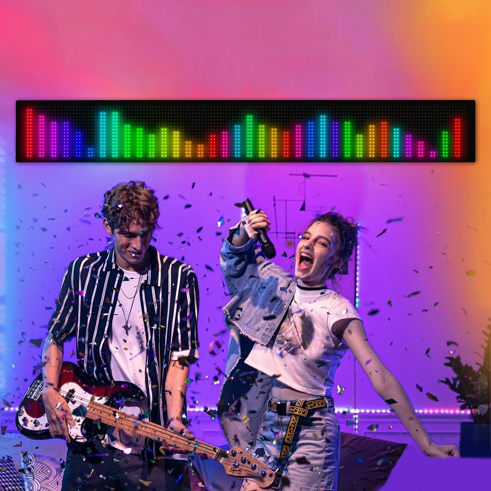 Большой размер светодиодной матричной пиксельной панели USB 5 В гибкий RGB узор