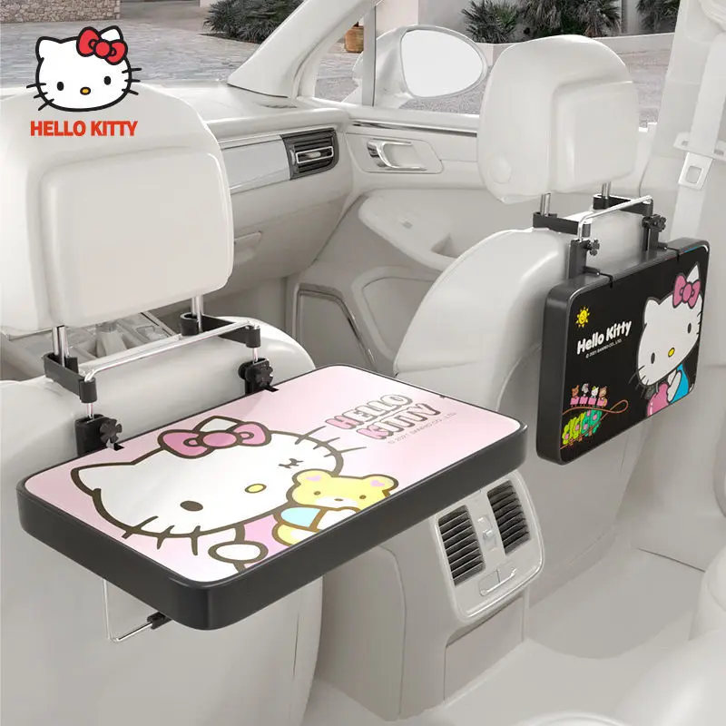 

Автомобильная настольная доска Hello Kitty Sanrio Kawaii Kitty складной обеденный стол автомобильный стол задний обеденный стол заднее сиденье компьюте...