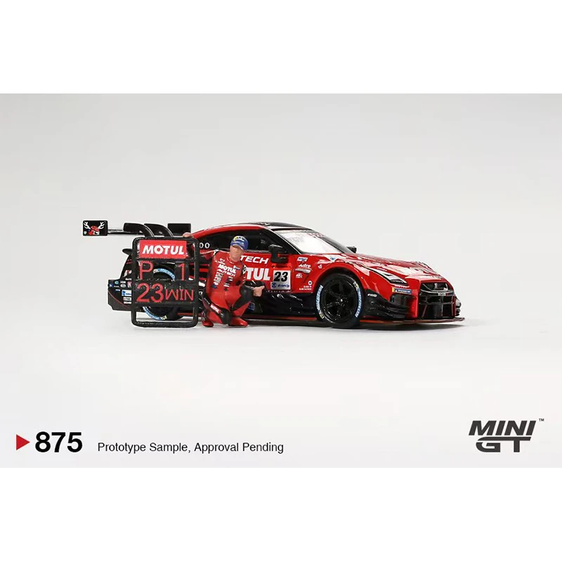 Предпродажа MINIGT 875 1:64 GTR R35 Motul Autech 2021 Suzuka Winner с фигуркой литая под давлением модель