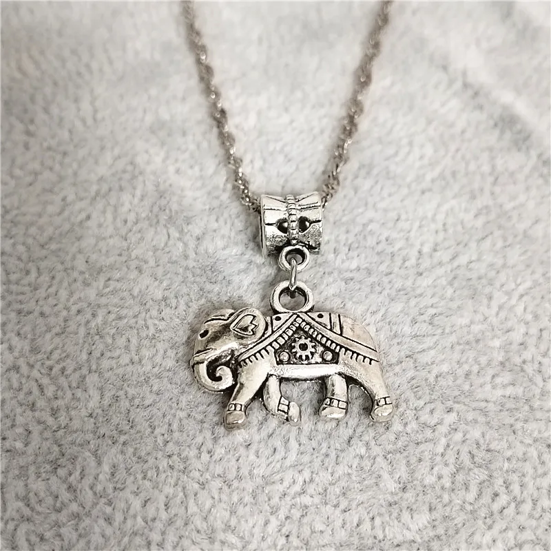 Ожерелье с подвеской в виде слона для женщин и девушек
