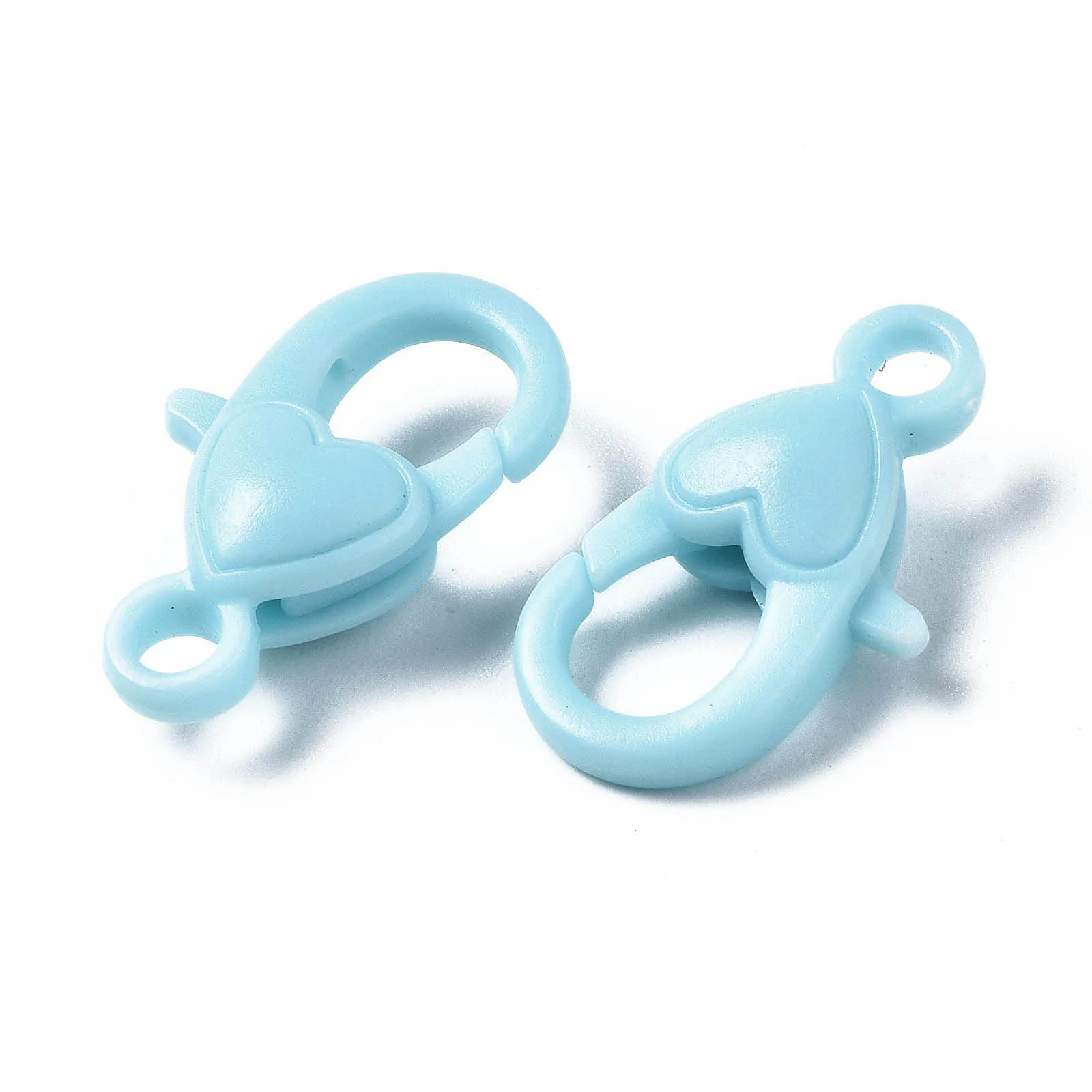 50 шт. непрозрачные акриловые застежки в виде когтей омара сердце разноцветные