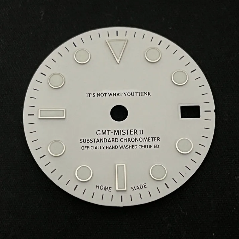 2023 Fashionable Watch Accessories NH34 Dial C3 Luminous OEM 28.5mm Matte Black New Design Replacement Mod Parts