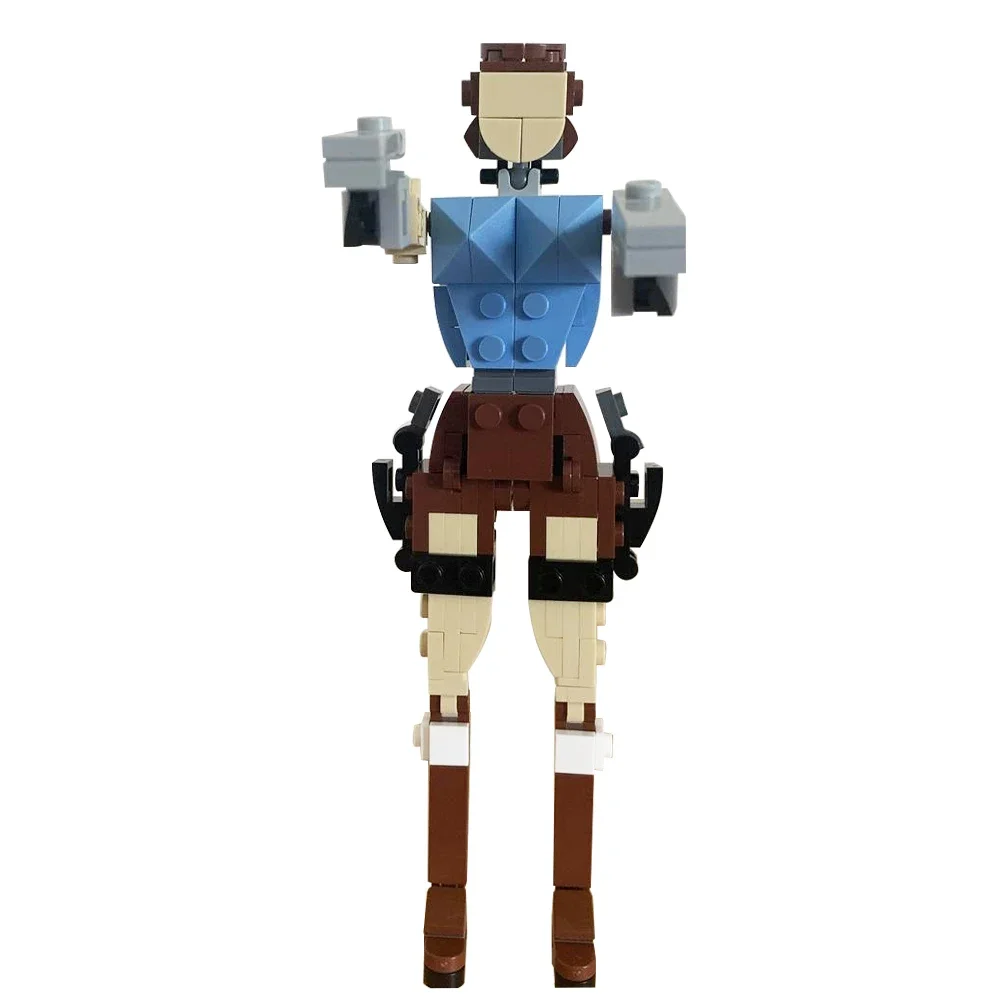 

Конструктор MOC Tombed raioned-Лара Крофт Brickheadzs игровой персонаж набор конструктора женщина-воин Приключения МОДЕЛЬ кирпич детский подарок