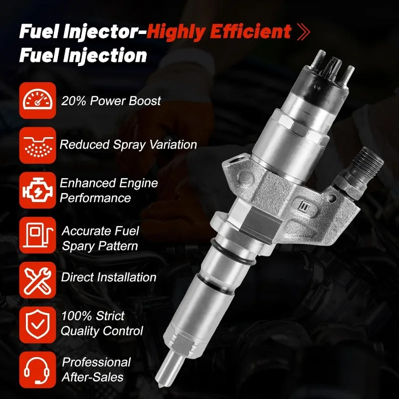 Фото 8 шт. 97729095 инжектор Common Rail для турбодвигателя Duramax 6,6L LB7 V8 Chevy Silverado GMC Sierra 2500HD 3500HD 2001-2004 №2