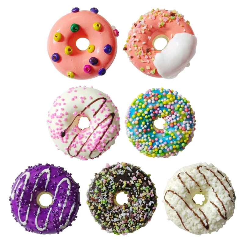 

Donut Stress Balls Simulation Food Toy Realistic Artificial Dessert Stress Relief Doughnut Decompression Toy for Adults