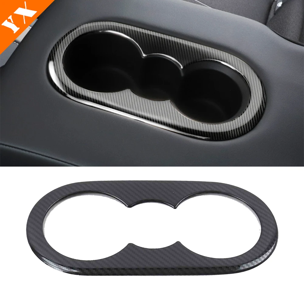 

Auto Carbon Water Cup Frame Protect Cover Interior Styling Trim Stickers For Vw Golf 8 Accessories Mk8 2021-2022