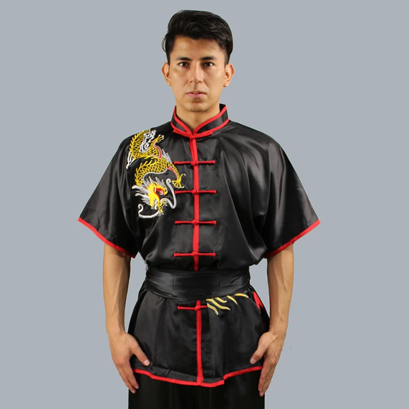 Martial arts tai chi clothing men's summer Chinese style children's training performance training clothing men and women