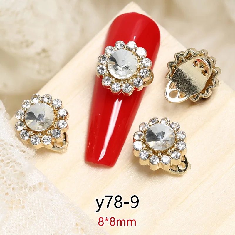 

2022 Nail Transfer Bead Luxury Zircon High Speed Rotating Jewelry New Year's Luck Full Diamond Nail Decoration Diamond