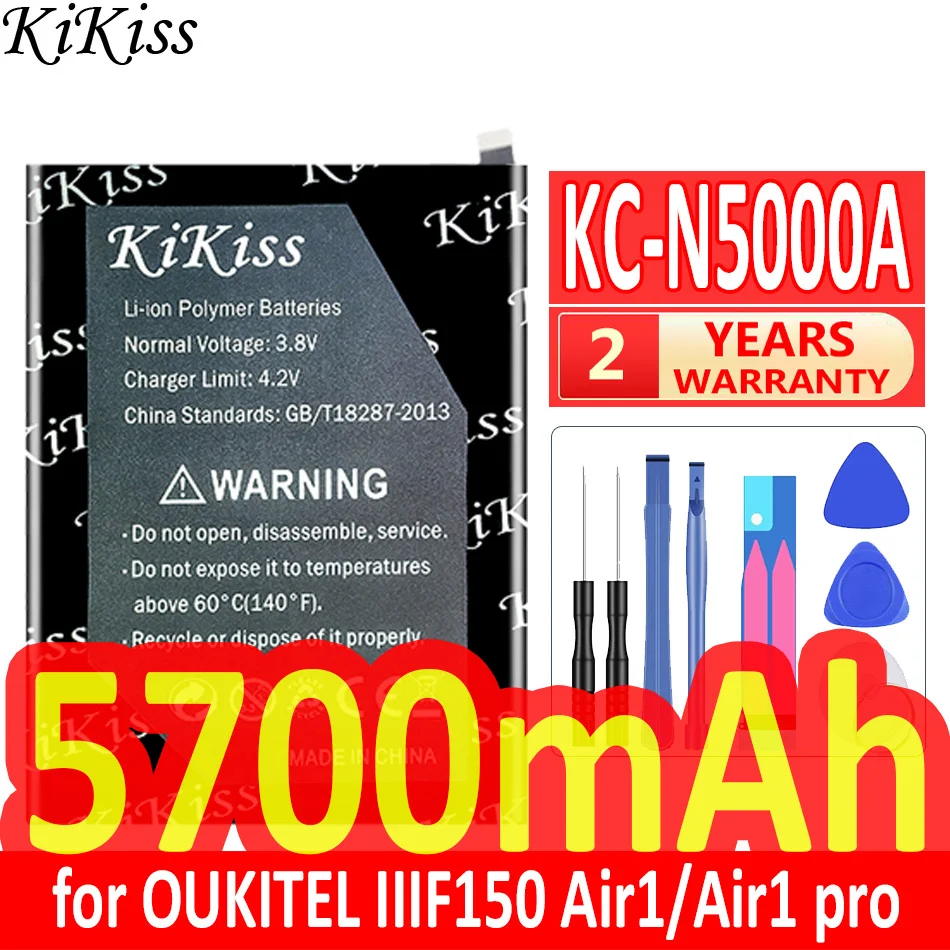 

Мощная батарея 5700 мАч KiKiss KC-N5000A (Air1) для OUKITEL IIIF150 Air 1 pro Air1 pro 1pro