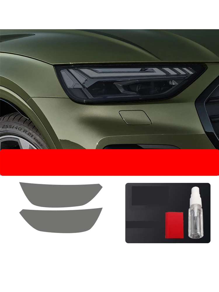 Прозрачная черная защитная пленка для фар автомобиля TPU для Audi Q5 SQ5 A4 A5 A6 A7 A8 A3 S3 S4 S5 S6 S LINE rs3 rs4 rs5.