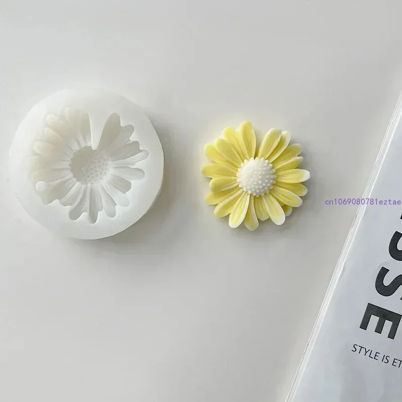 Новинка 2024 г. силиконовая форма в виде маргаритки для свечей набор