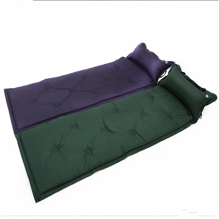

Outdoor Automatic Inflatable Camping Mat 1 Person Cushion Moistureproof Pad Tent Soft Mat