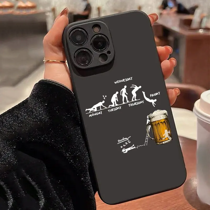 Фото Чехол для телефона Creative Beer-Themed для Samsung Galaxy A26 A25 A24 A36 A35 A56 A55 A54 A17 S25 Ultra S24 FE S23 Plus S22 S21 Cover №1